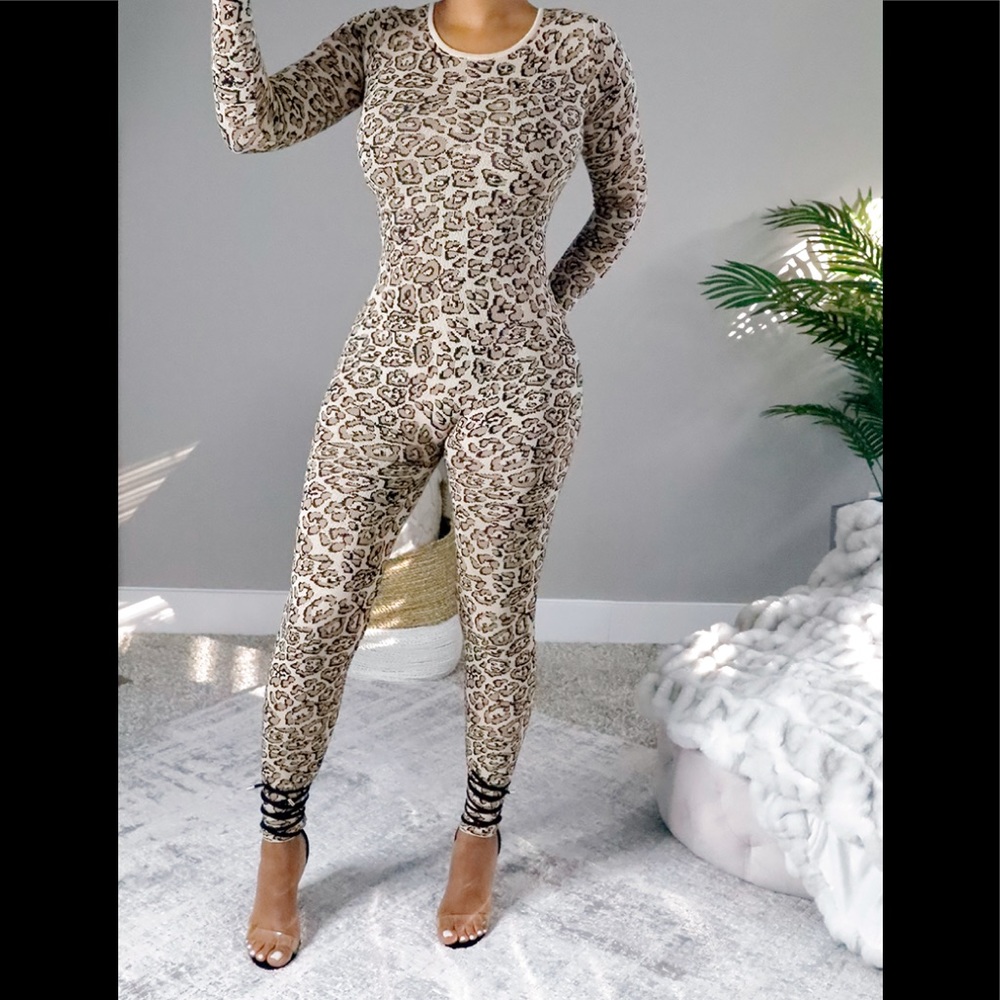 Leopard Print Jumpsuit